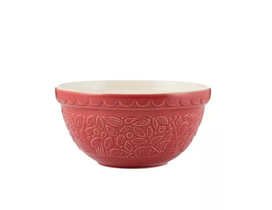 Red In The Forest Mixing Bowl 8.25"