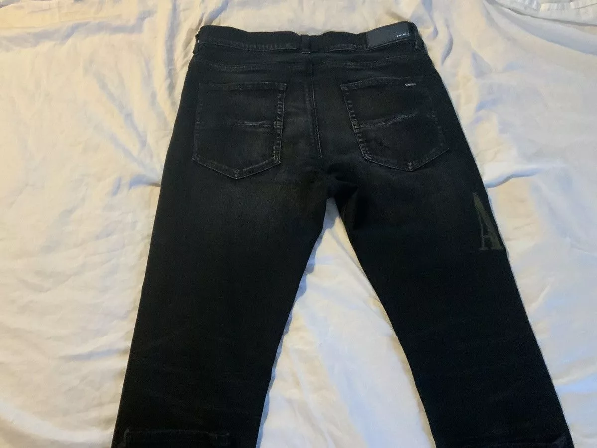 Amiri Denim Amiri Camo Jeans Black