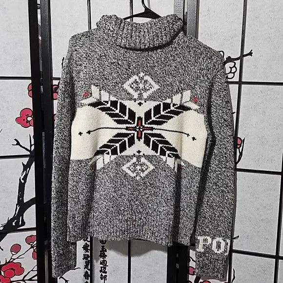 Polo Ralph Lauren Sweaters Polo Ralph Lauren Polo Ralph‎ Lauren Holiday Mock Neck Sweater XS NWT Gray