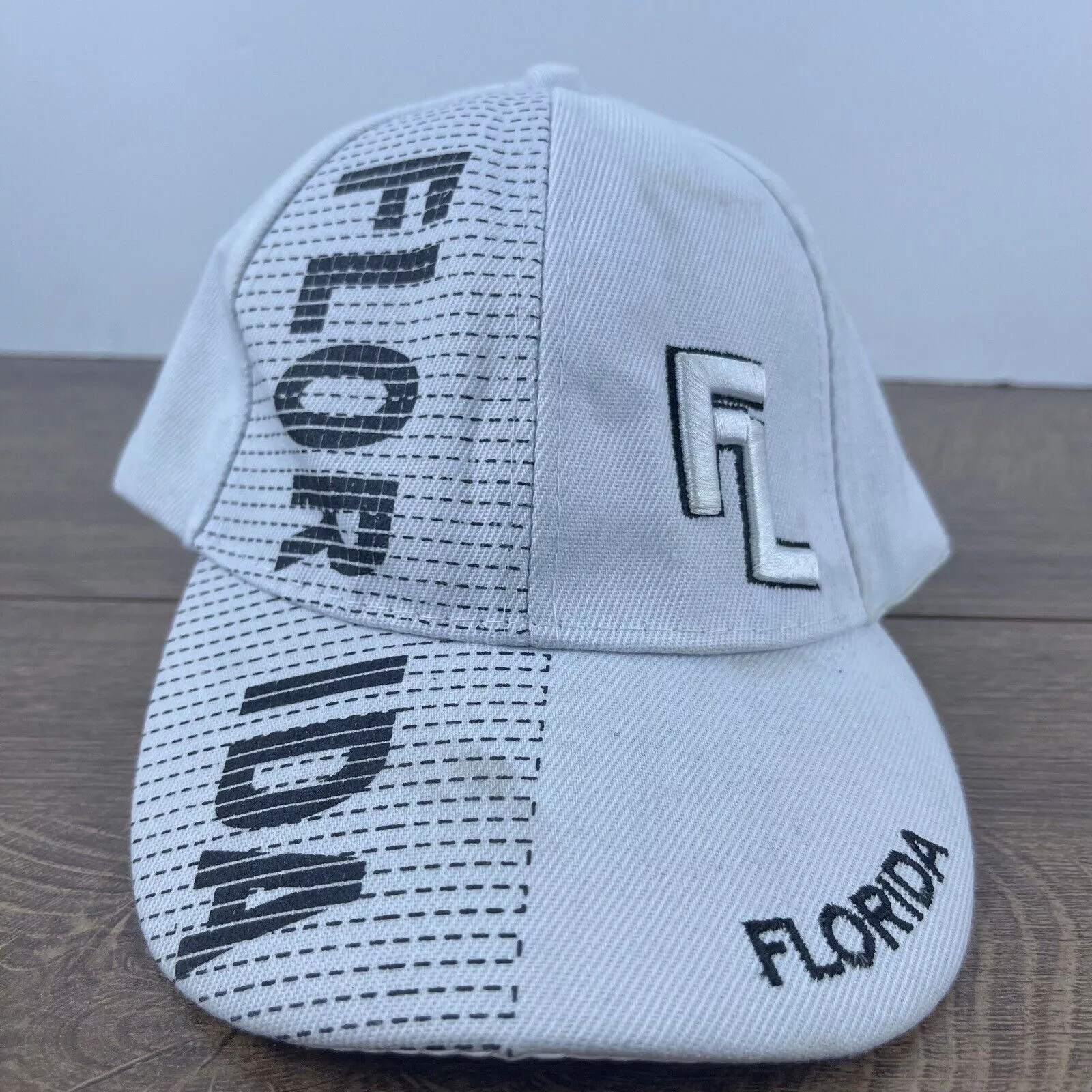 Other Hats Other Florida White Hat Florida Baseball Hat White Adjustable Hat