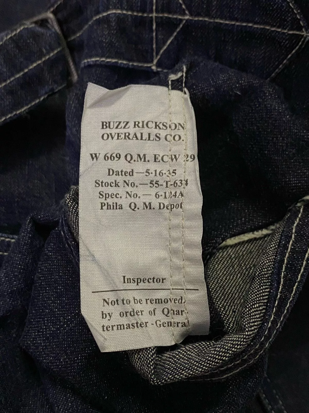 Buzz Rickson's Denim Buzz Rickson's Buzz Rickson’s Trousers Denim Blue
