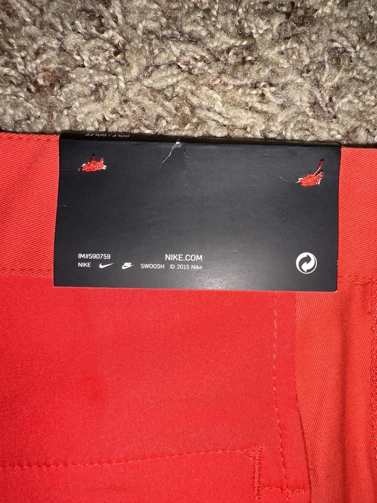 Nike Pants Nike Golf Womens Slim Crop Orange/Red Capri Pants Sample