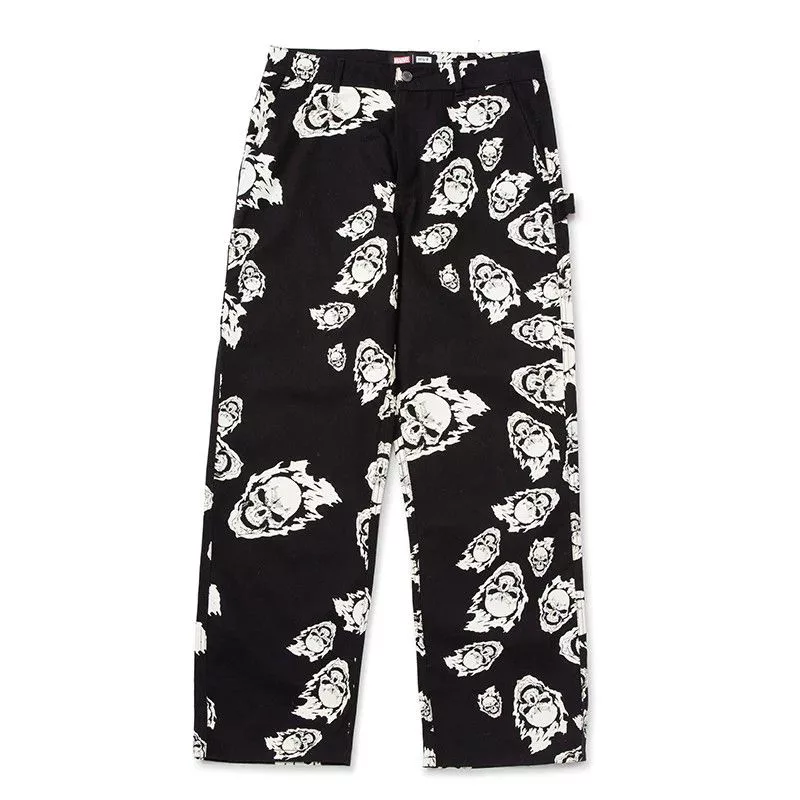 Huf Sweatpants Joggers Huf Ghost Rider Painter Pant Black