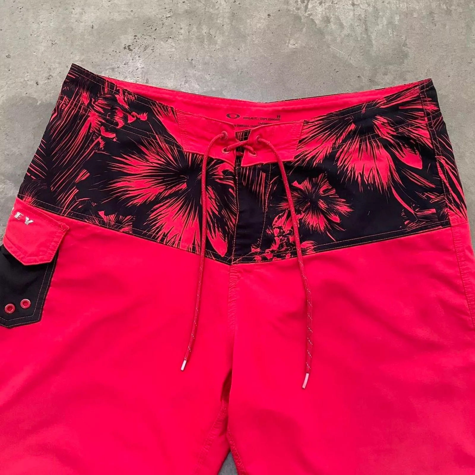 Oakley Shorts Oakley red pattern swim shorts