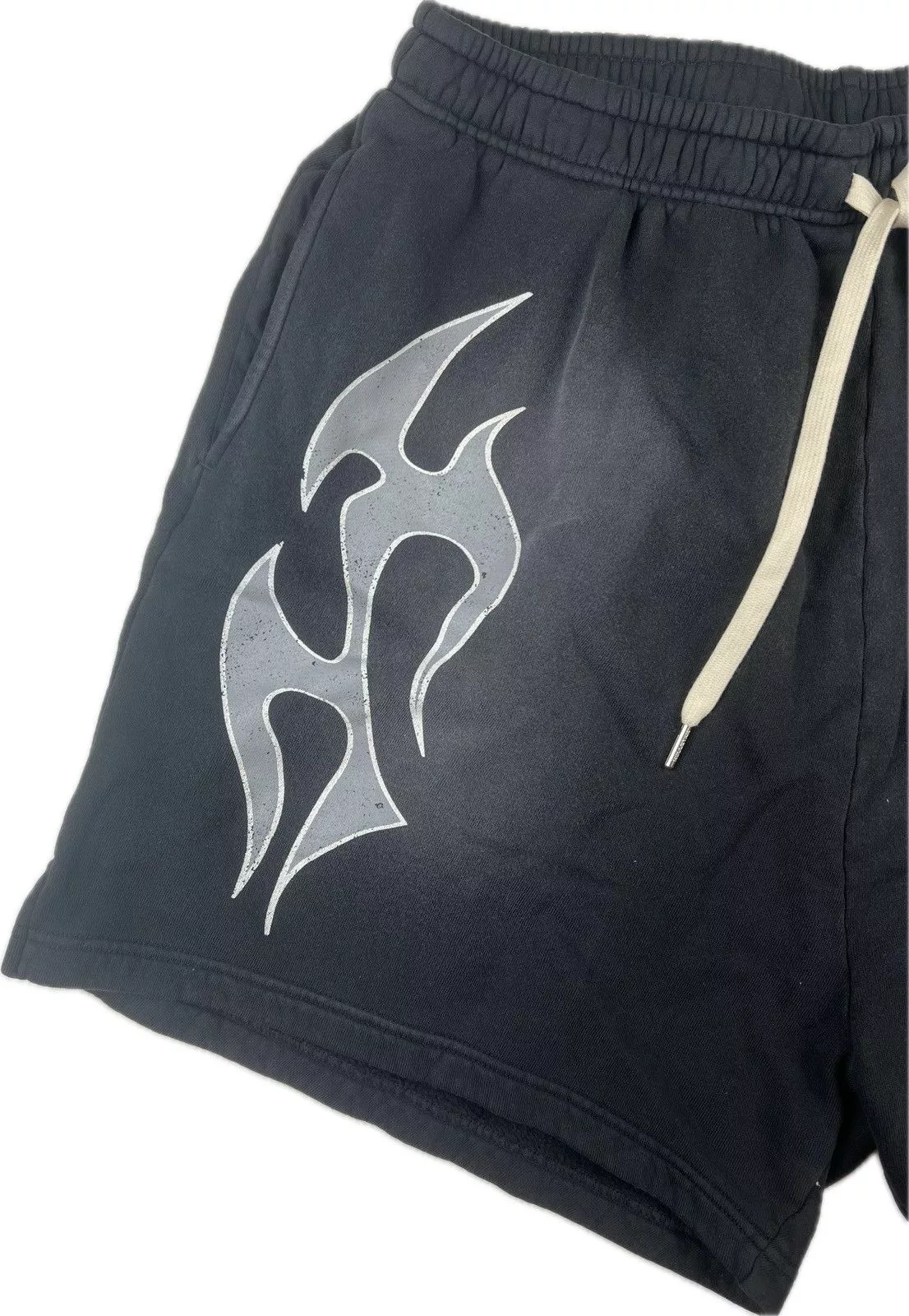 HELLSTAR Sweatpants Joggers Hellstar Flame Shorts Black