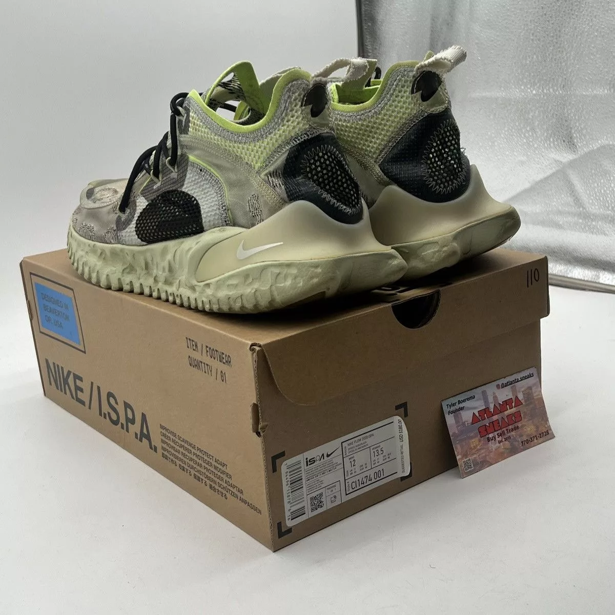 Nike Low Top Sneakers Nike Ispa flow spruce aura Green