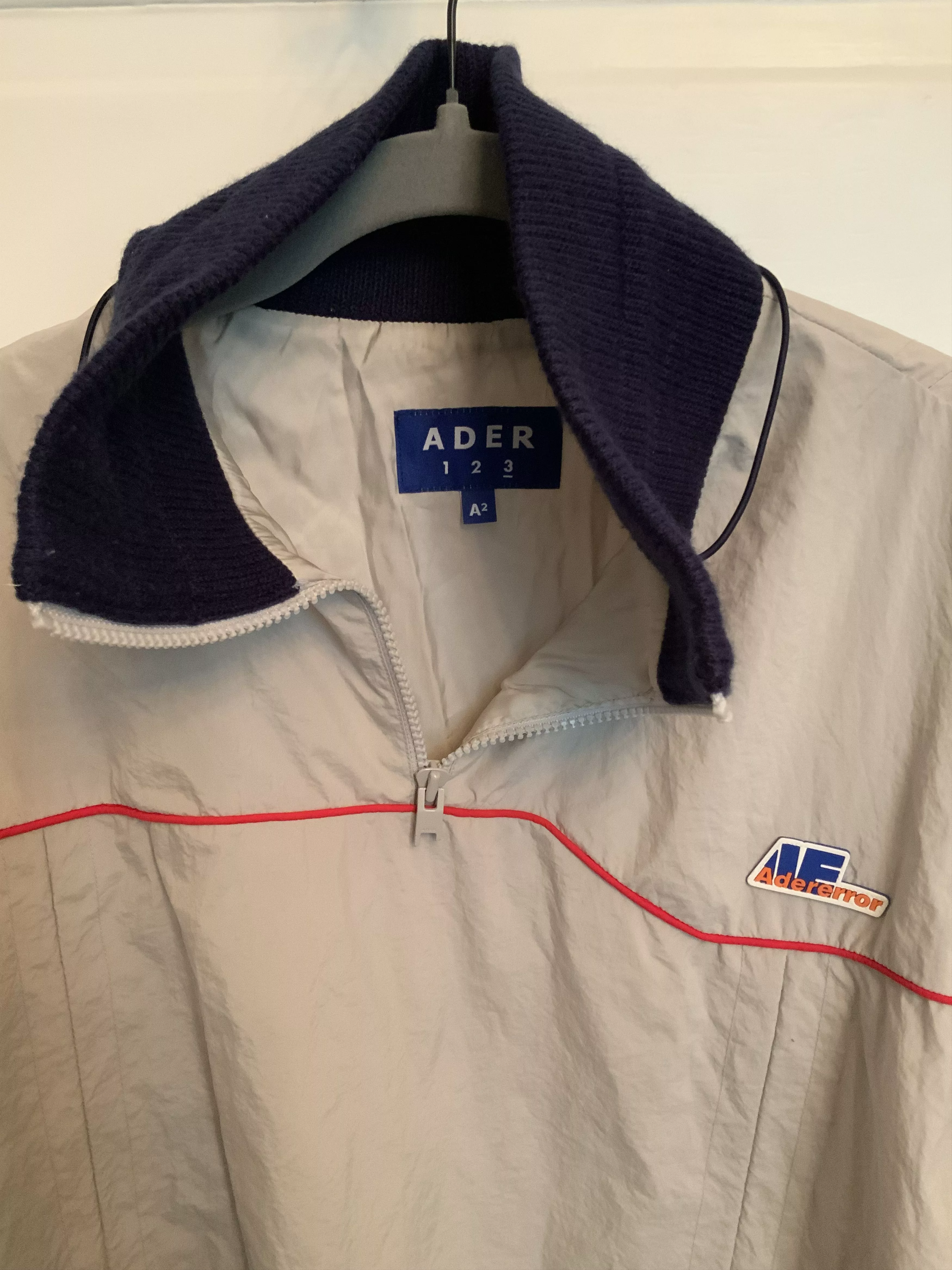 Ader Error Light Jackets Ader Error Nylon Pullover Gray