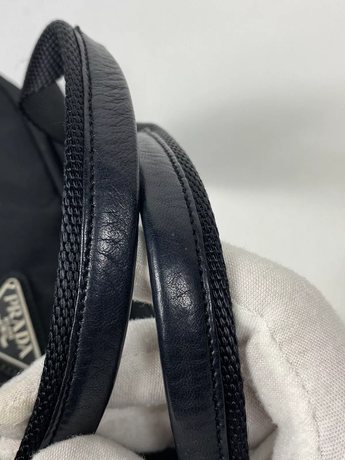 Prada Shoulder Bags Prada Tessuto Nero Nylon Hand Bag Black