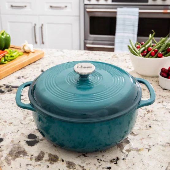 6 QT Enamel Dutch Oven Lagoon