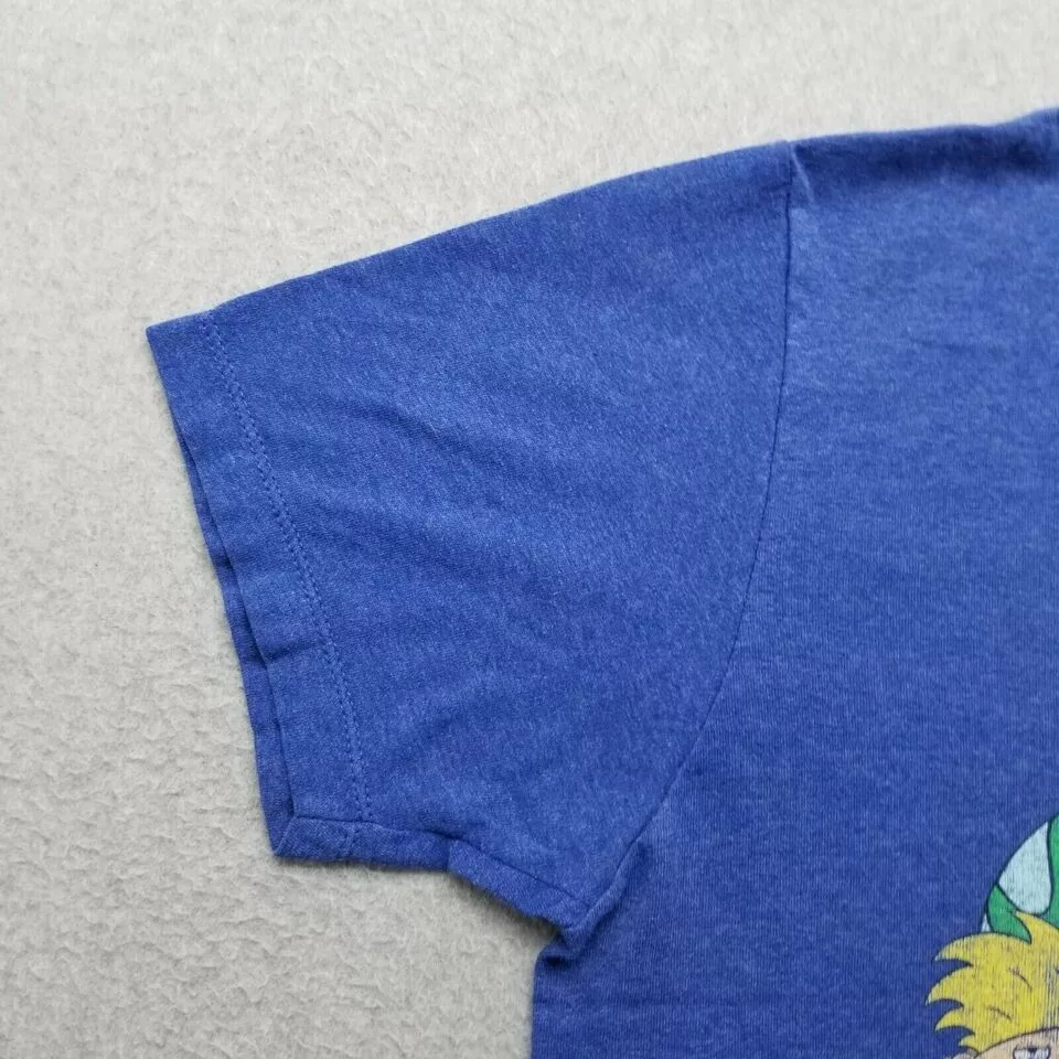 Nickelodeon Short Sleeve T Shirts Nickelodeon Shirt Men Medium Short Sleeve Round Neck Casual Blue