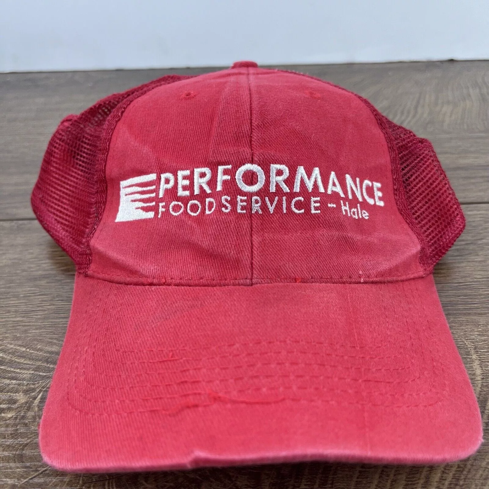 Other Hats Other Performance Food Service Hat Red Cap Adjustable Hat Red Adul