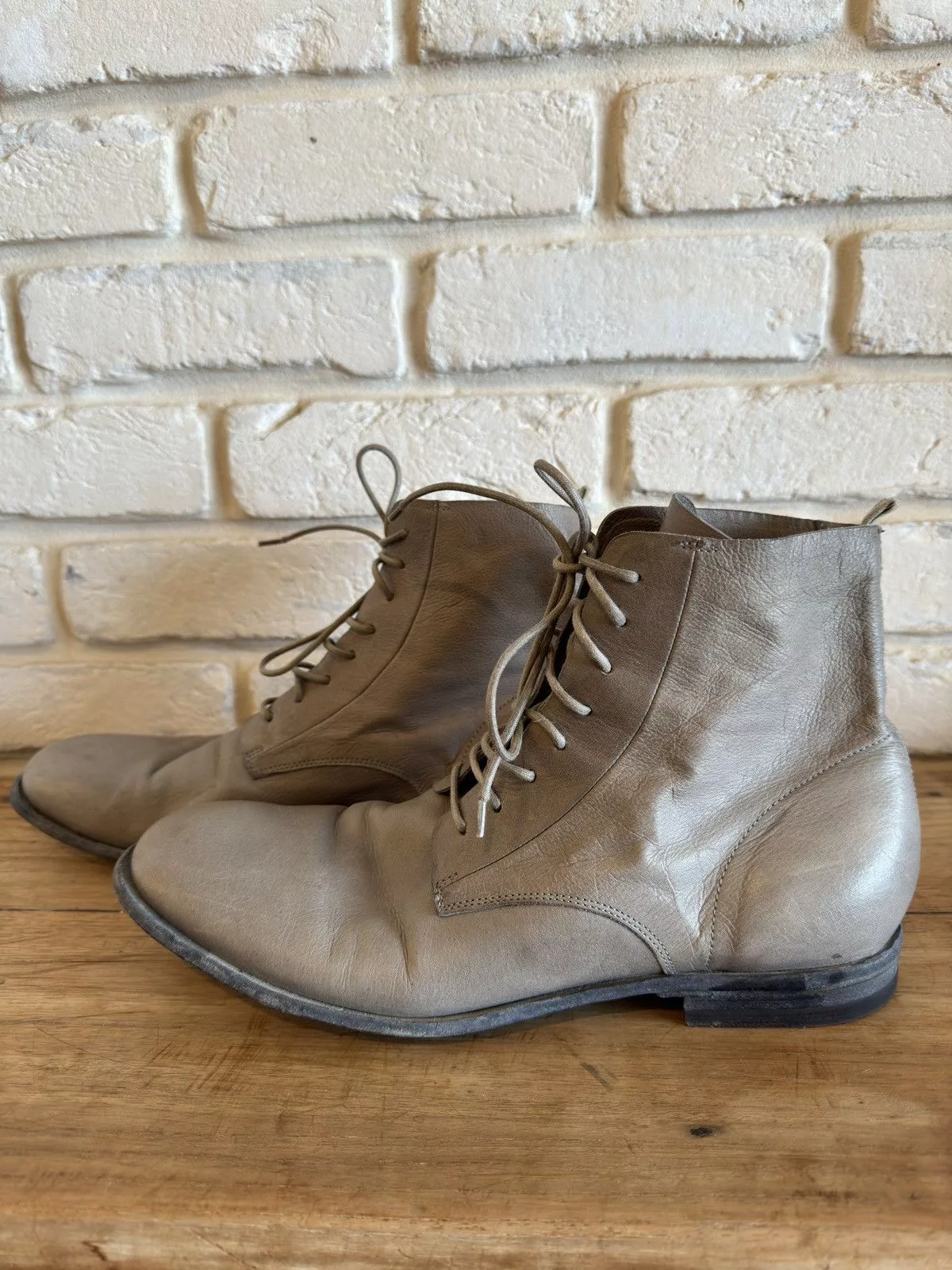 Officine Creative Boots Officine Creative Laine Black Leather Boots Size 41.5 Brown