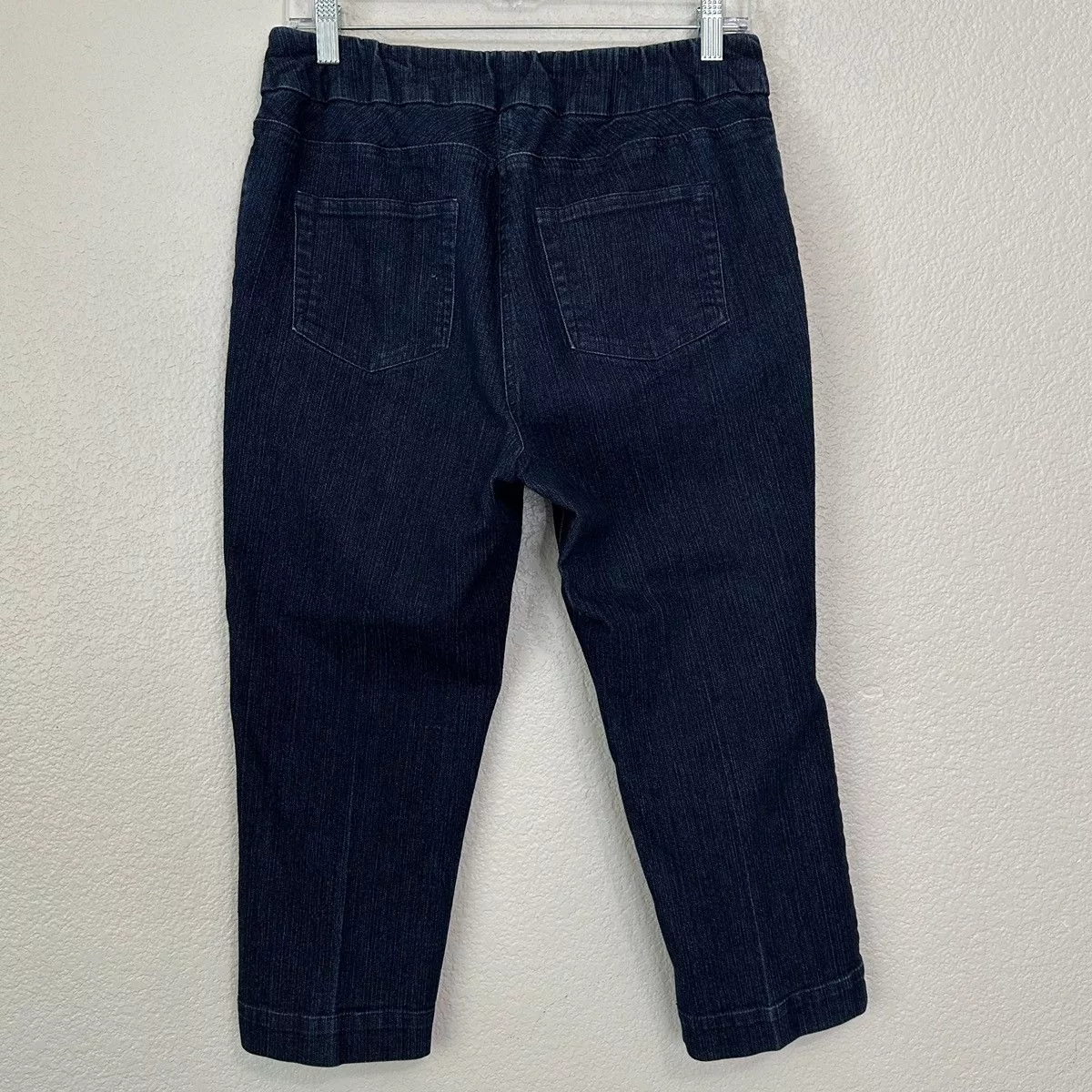 Other Pants Other Soft Surroundings Blue Denim Stretch Capri Pull-On Pants