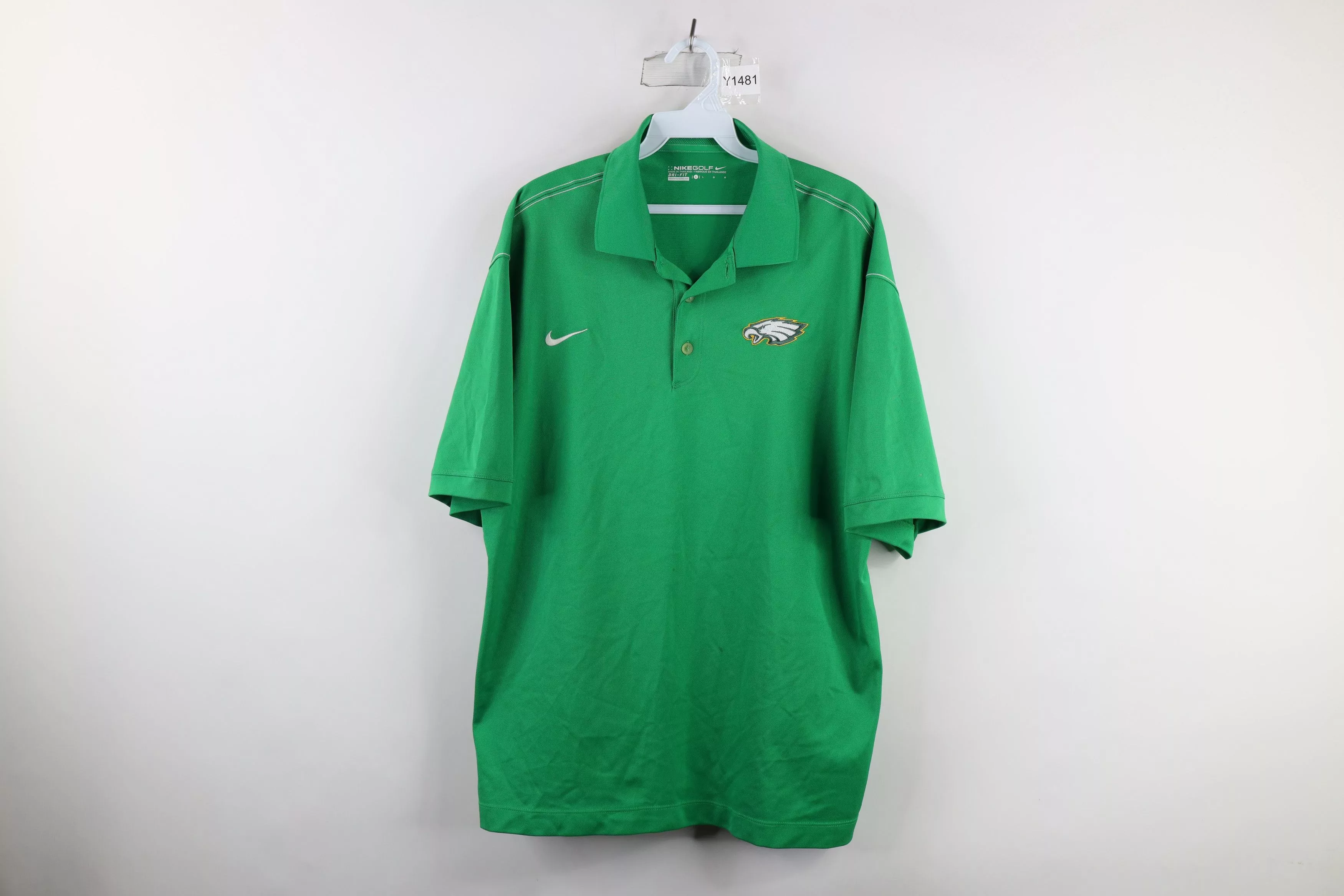 Nike Polos Nike × Vintage Nike Golf Eagles Football Short Sleeve Polo Shirt Green