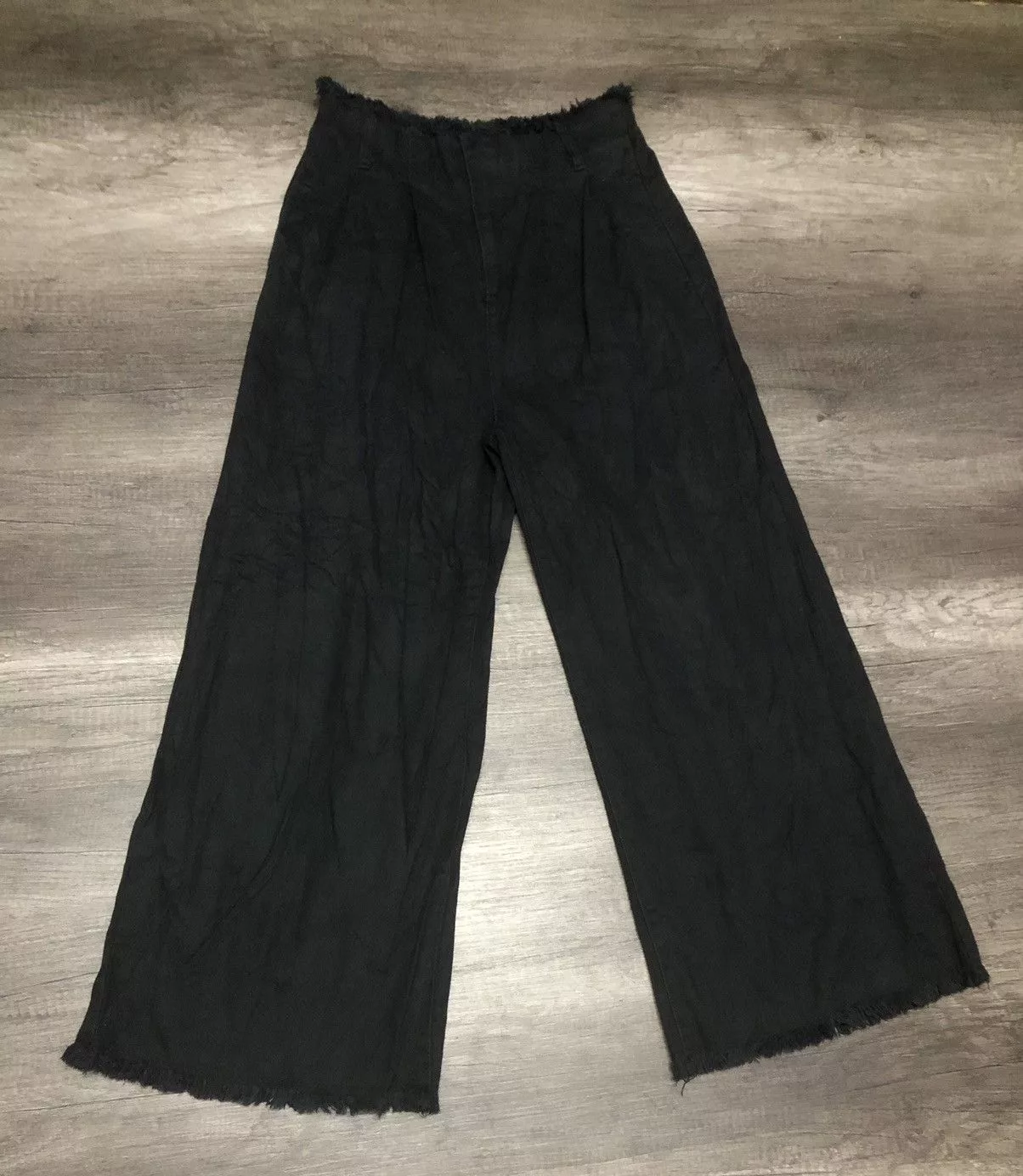 Designer Pants Designer × Japanese Brand × Vintage Private Pause Jeans Baggy style pant Black