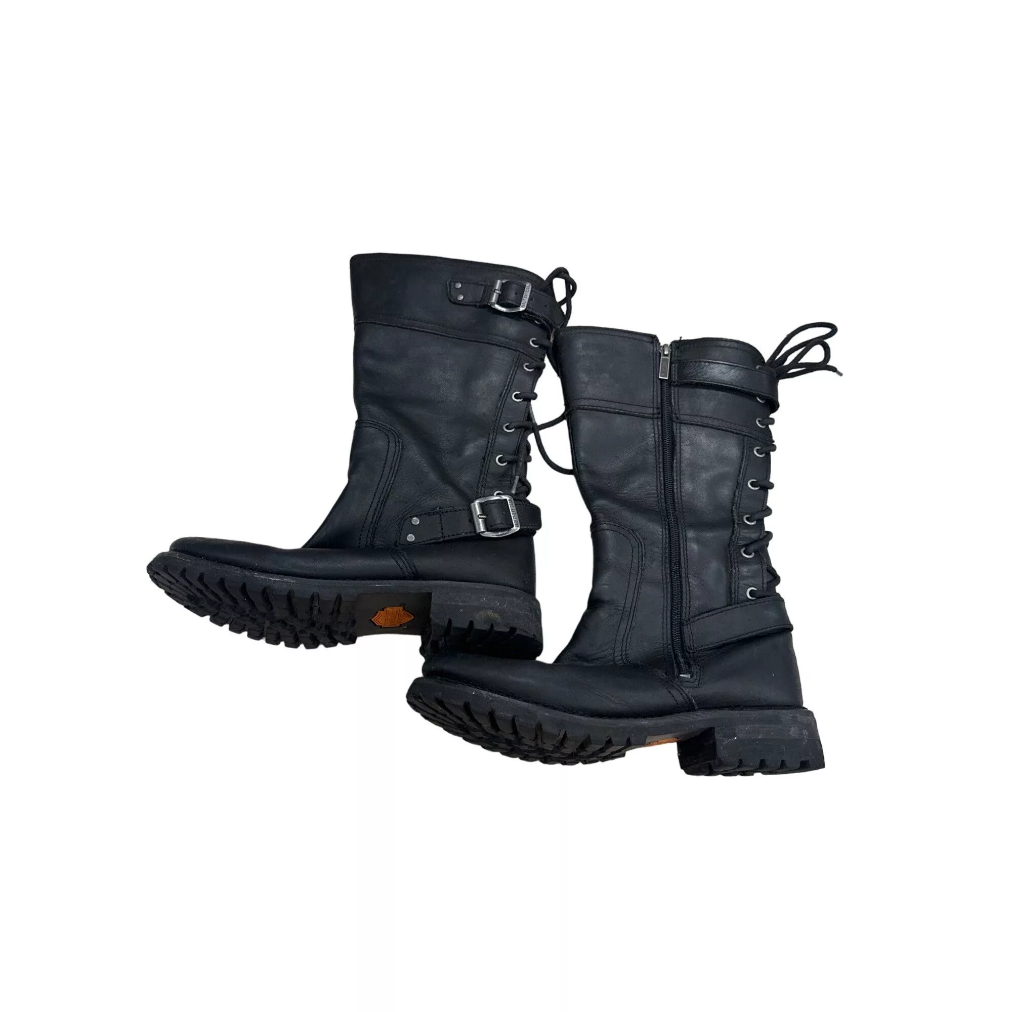 Harley Davidson Boots Harley Davidson men’s black leather shoes biker boots size 9