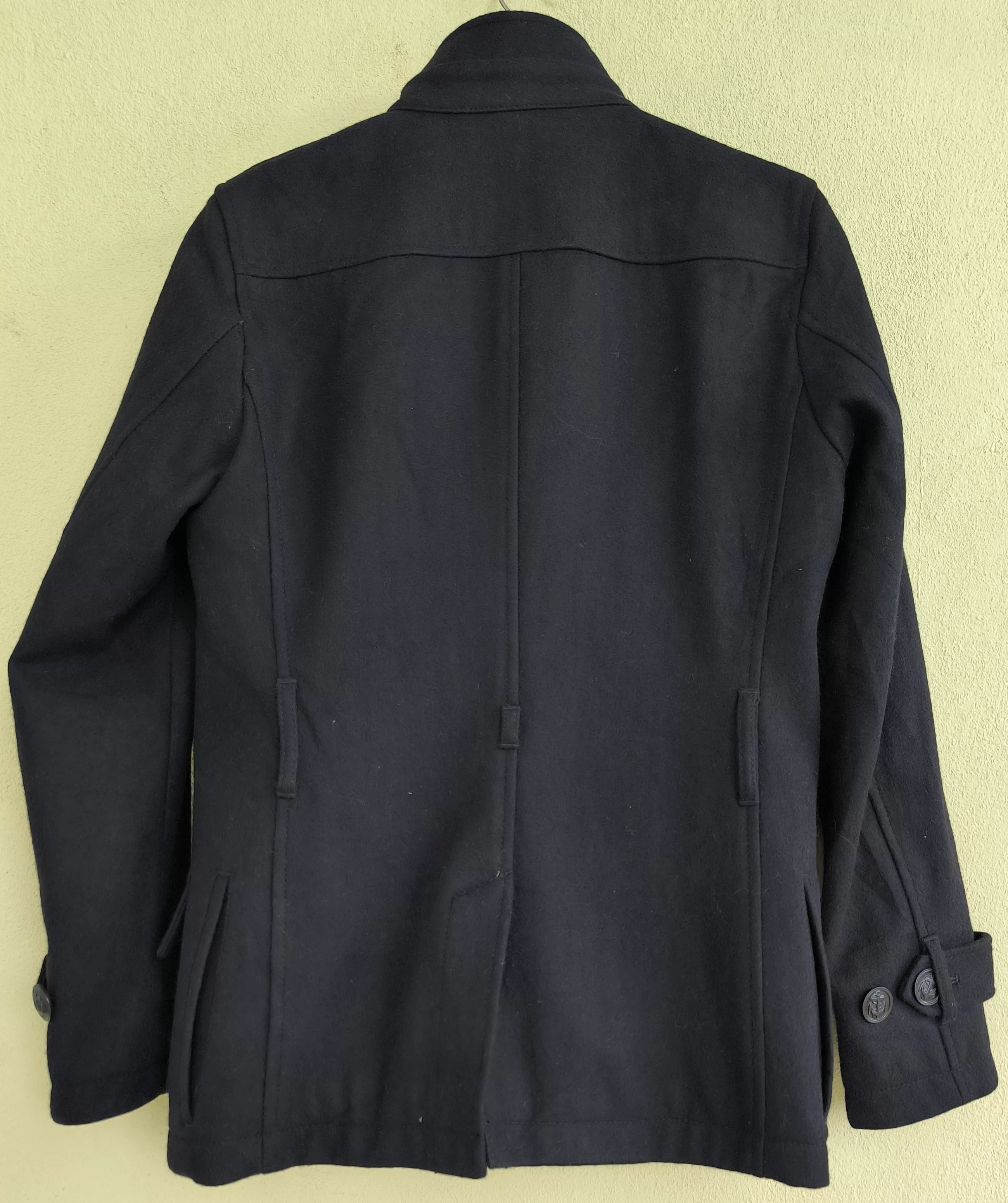 PPFM Heavy Coats PPFM high neck overcoat Black