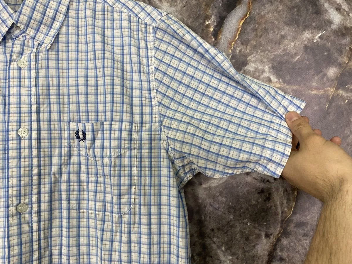 Fred Perry Shirts Button Ups Fred Perry × Vintage Men’s Fred Perry Sleeveless Shirt Streetwear Size Small Multi
