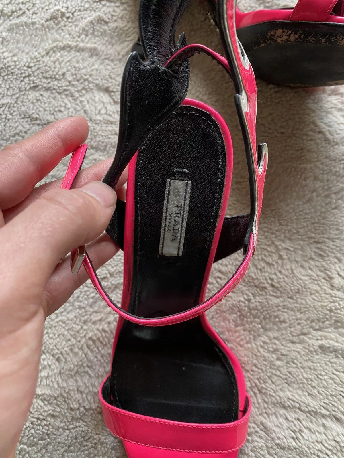 Prada Heels Prada flame leather heels 38 Pink