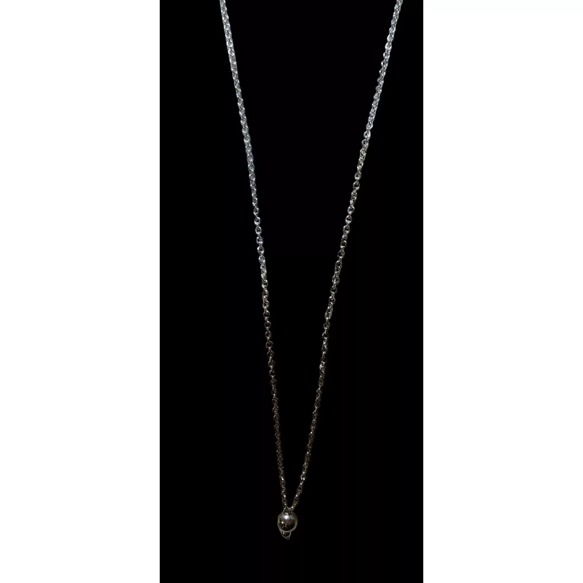 Other Necklaces Other Simple Bead Chain Necklace Silver