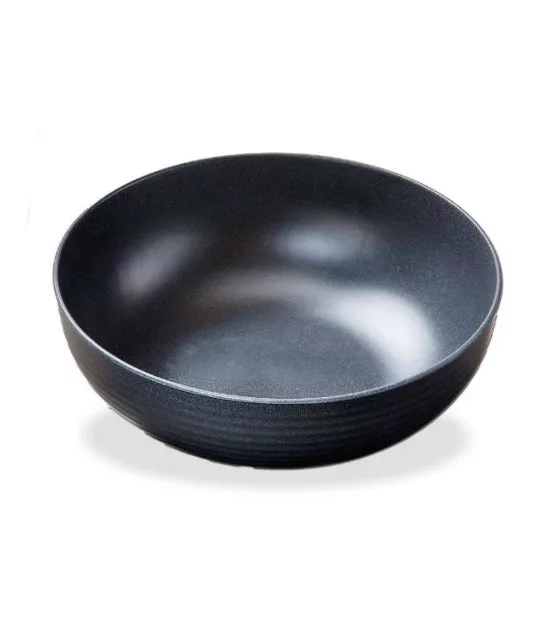charcoal melamine serving bowl