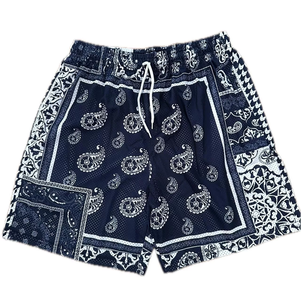 Other Shorts Other Blue Bandana Shorts