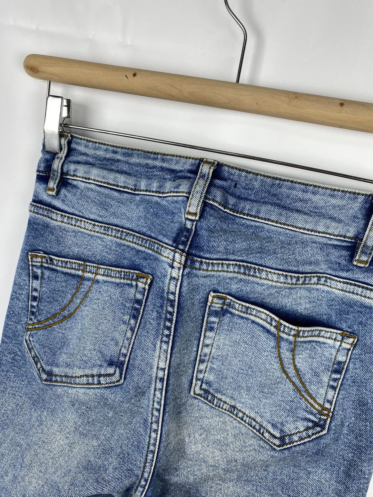 Maje Jeans Maje Paris Slim Jeans size 34 Fringed Blue