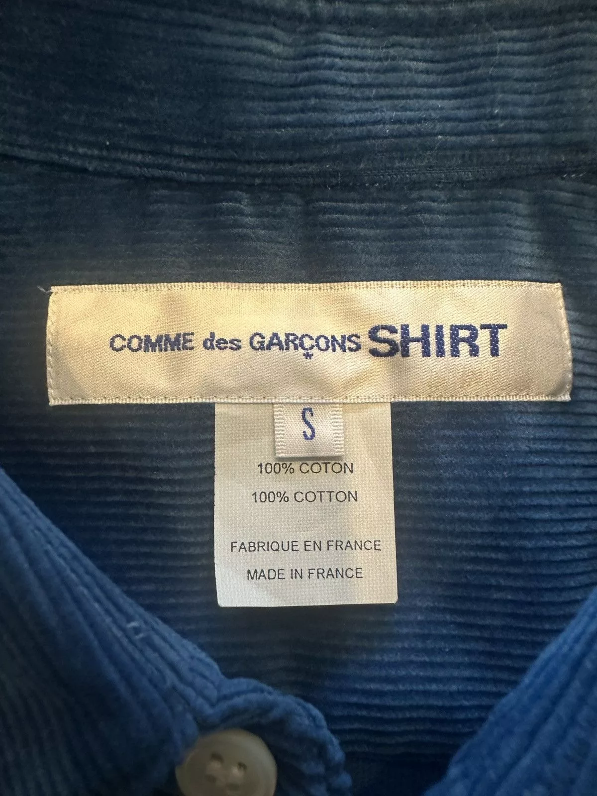 Comme des Garcons Shirts Button Ups Comme des Garcons Commes Des Garcon Button Down Blue
