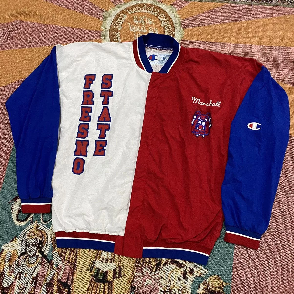 Champion Bombers VINTAGE 90S CHAMPION UNIVERSITY JACKET White Sportswear