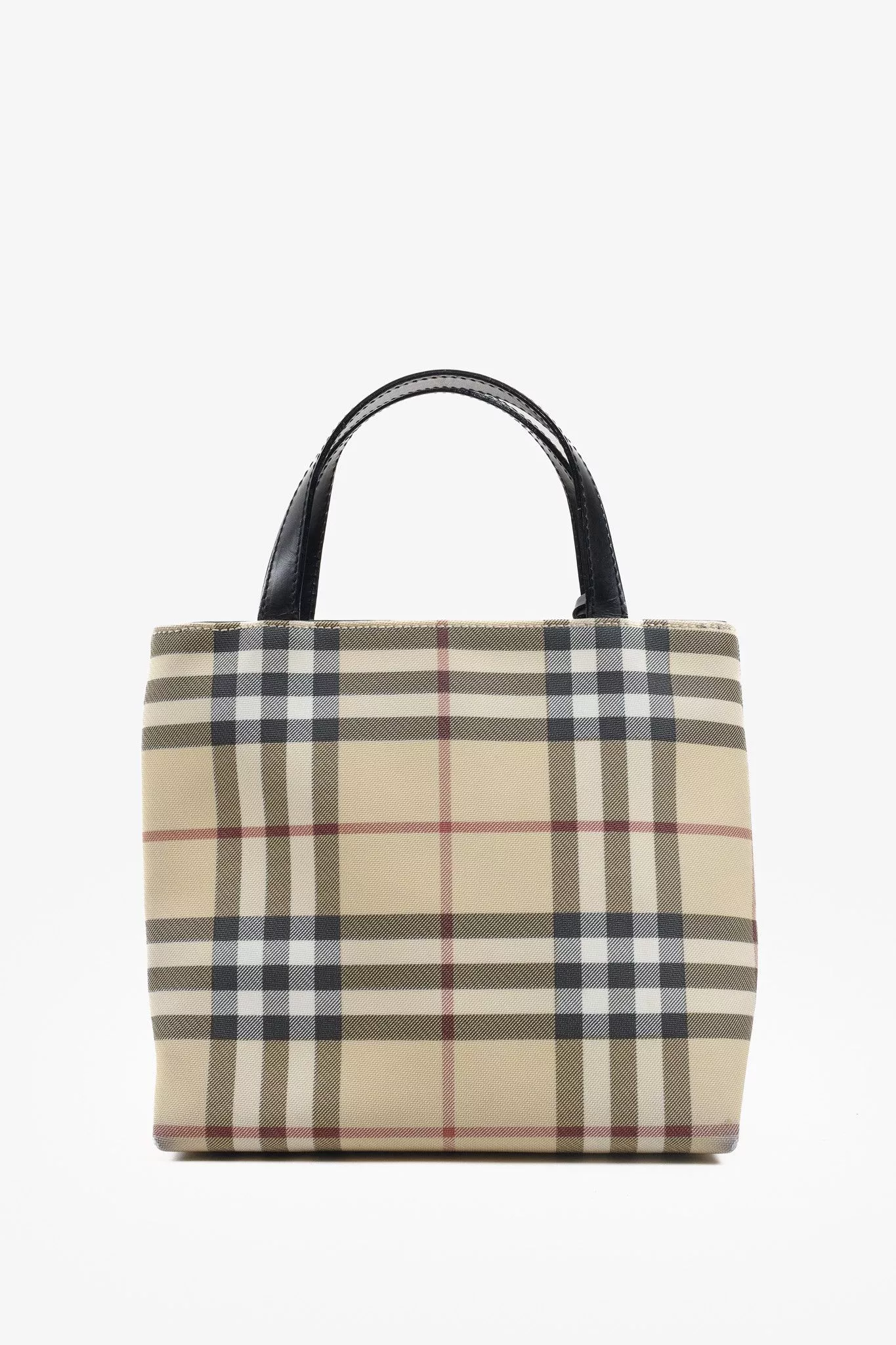 Burberry Handle Bags Burberry Nova Check Mini Tote Bag Multi