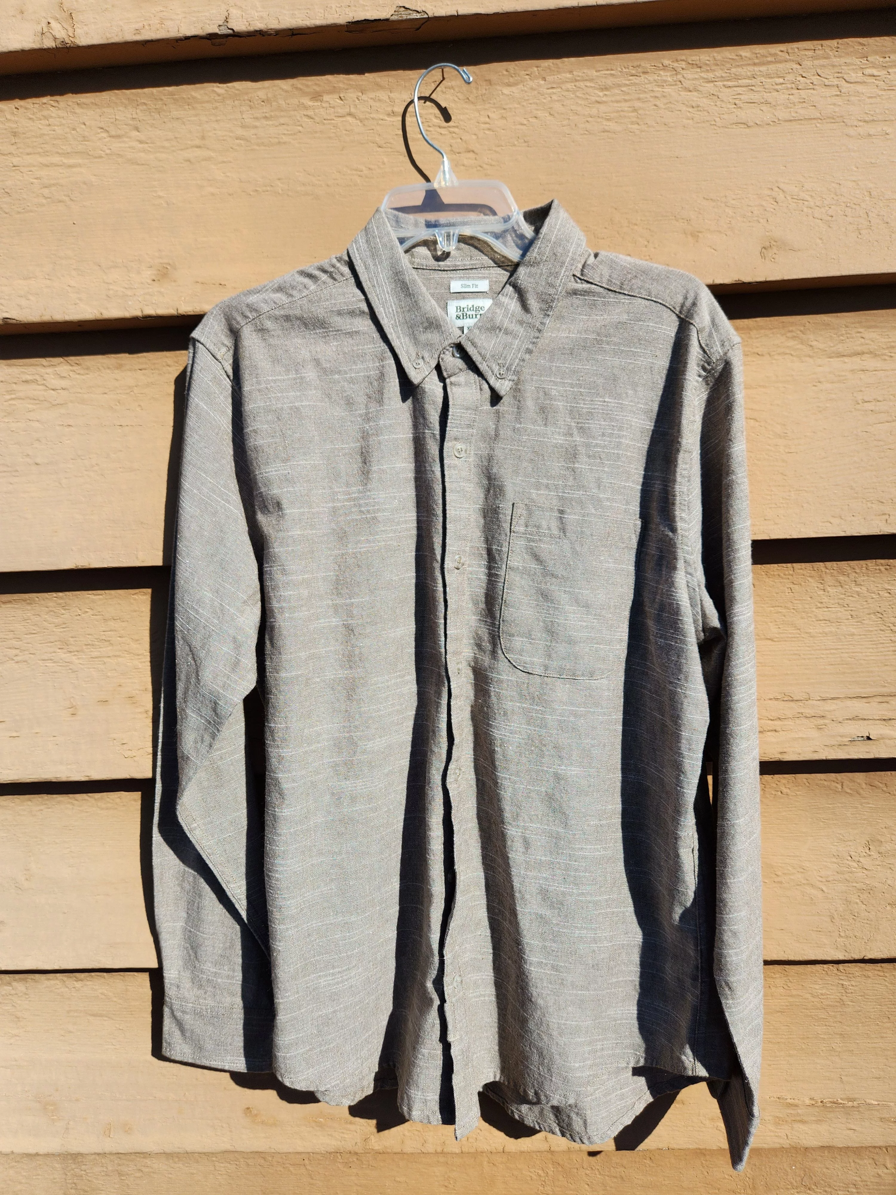 Bridge & Burn Shirts Button Ups Bridge & Burn Bridge and Burn linen blend Multi