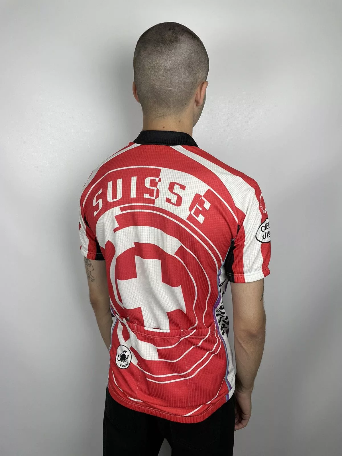Vintage Jerseys Vintage Swiss Castelli Bike Cycling Jersey Shirt Multi Sportswear