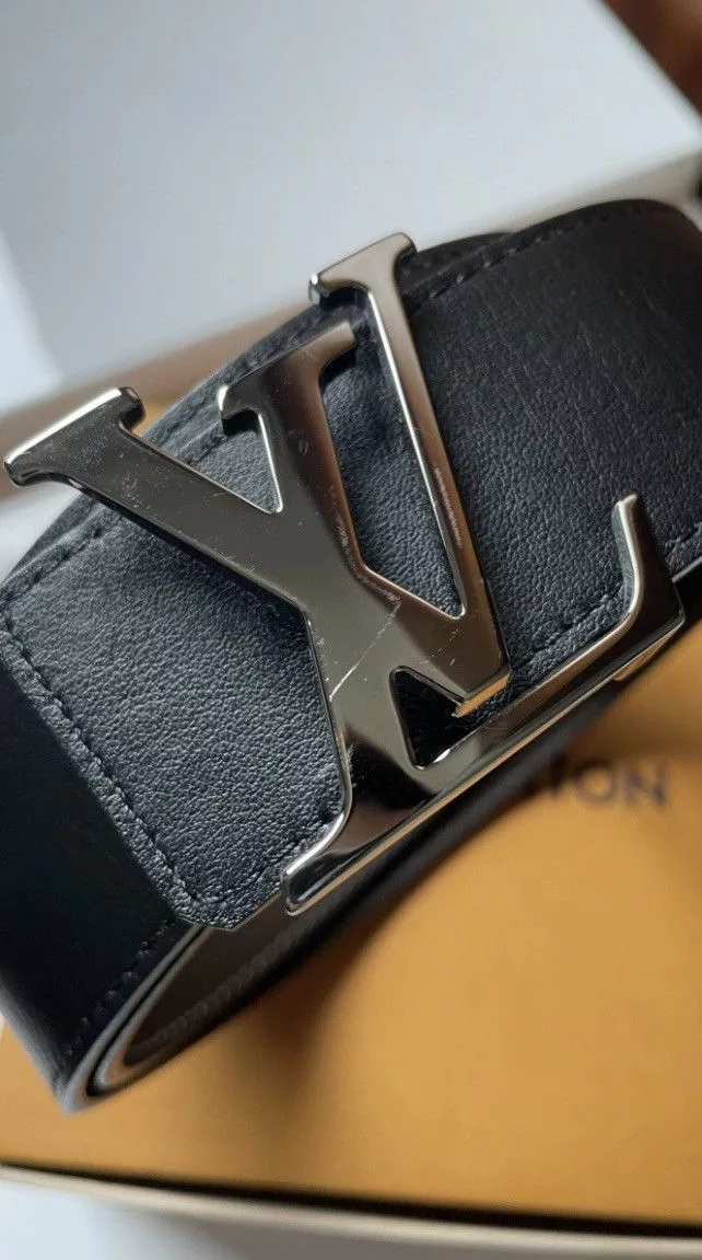 Louis Vuitton Belts Louis Vuitton Initiales Reversible Leather Belt 85cm Black