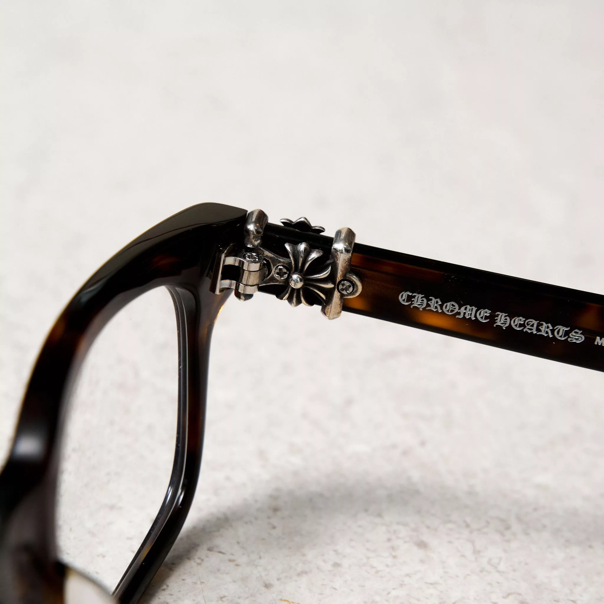 Chrome Hearts Glasses CHROME HEARTS VAGILANTE MIDNIGHT TORTOISE Brown