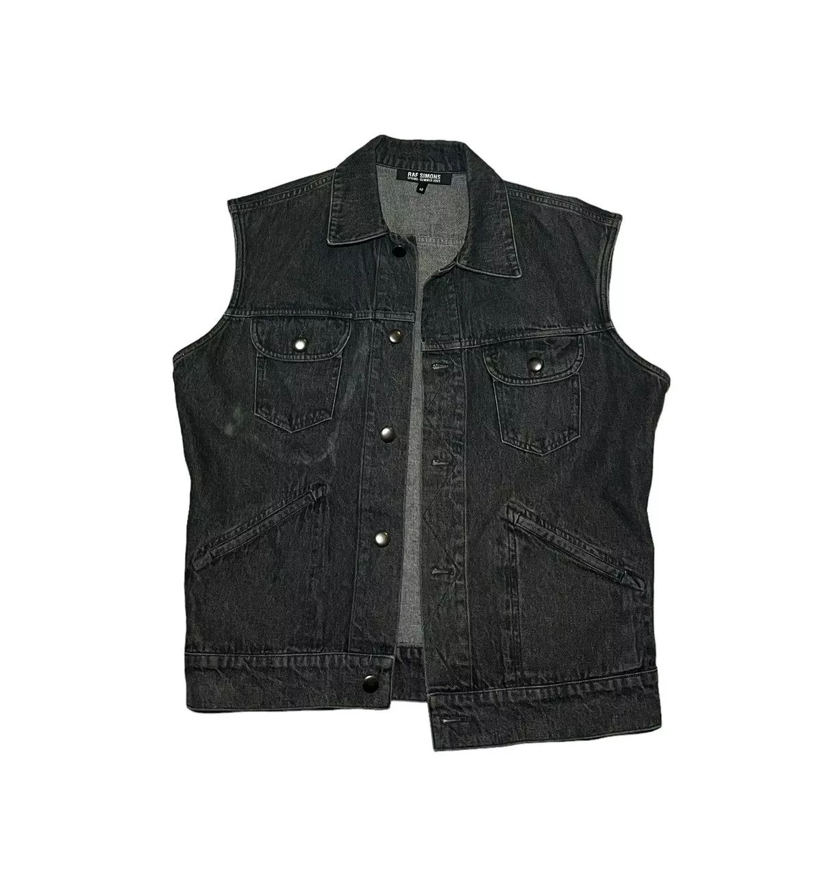 Raf Simons Vests Raf Simons 2005 raf Simon’s denim vest Gray