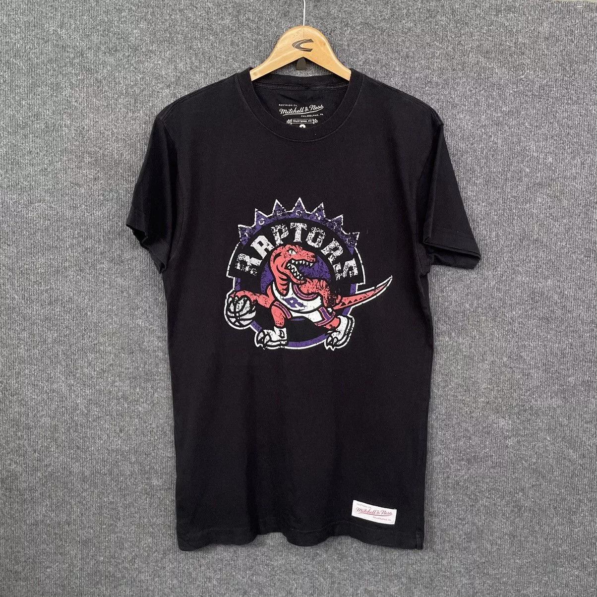 Mitchell & Ness Short Sleeve T Shirts Mitchell & Ness × NBA NBA x Toronto Raptors T Shirt Black