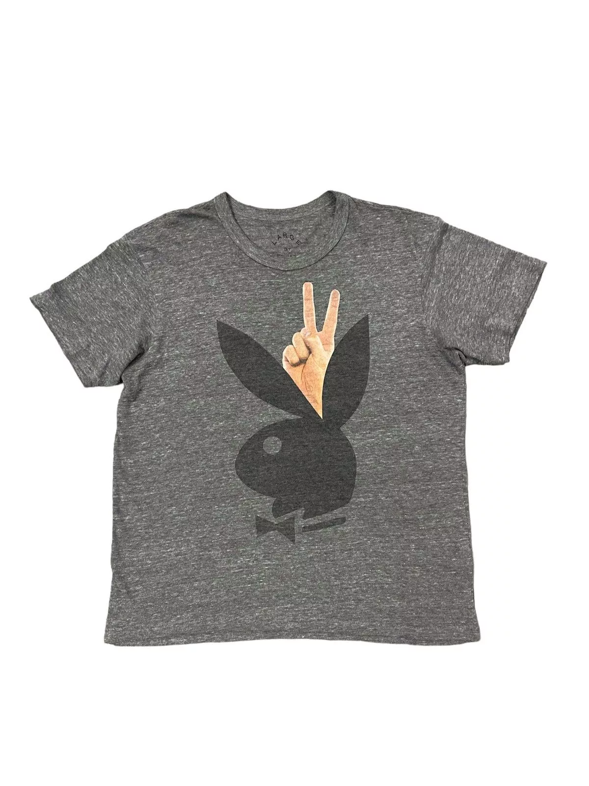 Marc Jacobs Short Sleeve T Shirts Marc Jacobs × Playboy Marc Jacobs Playboy Designer Against Aids Rayon Blend Shirt Gray