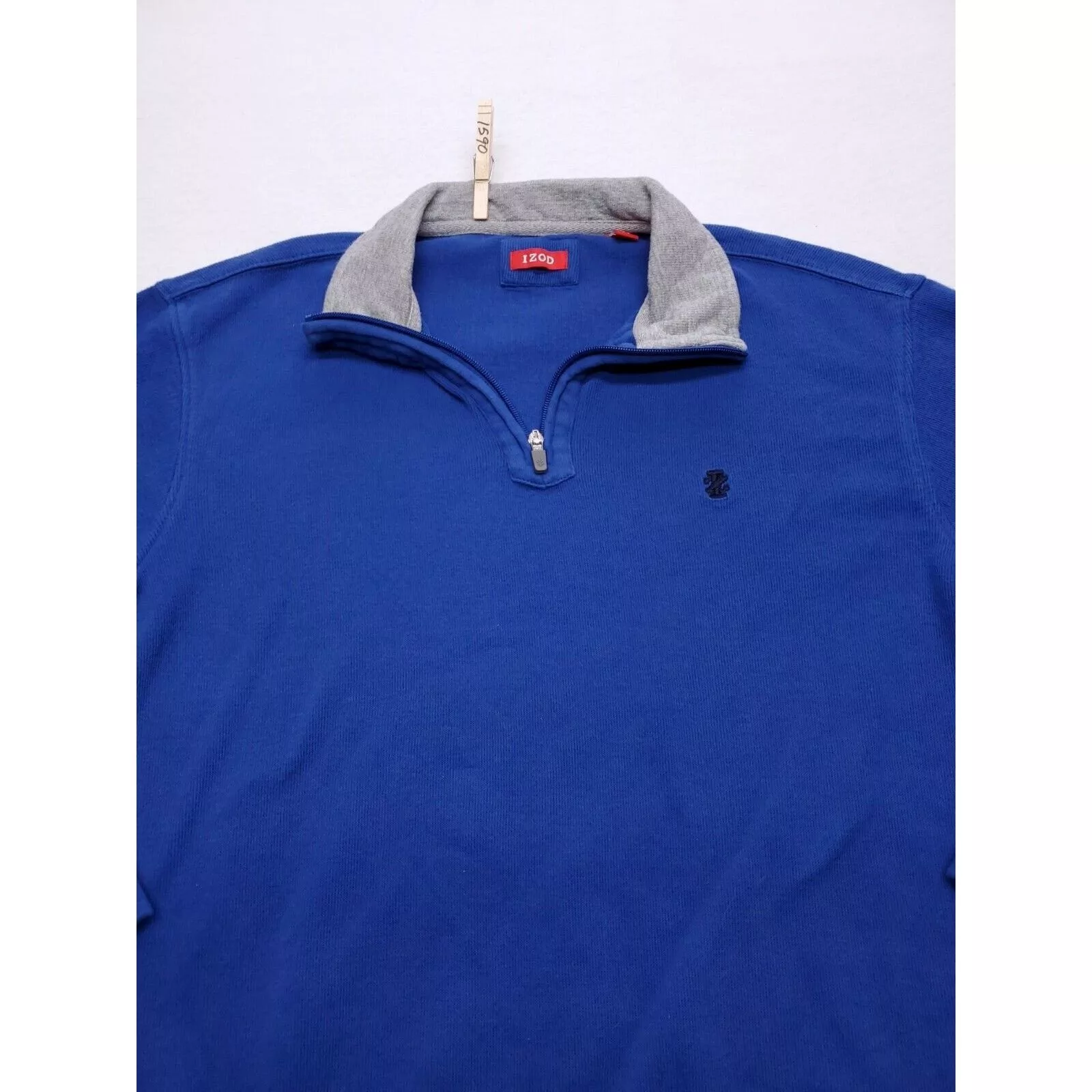 Izod Light Jackets IZOD Long Sleeve Casual Sweatshirt Mens Size Large Blue Gray