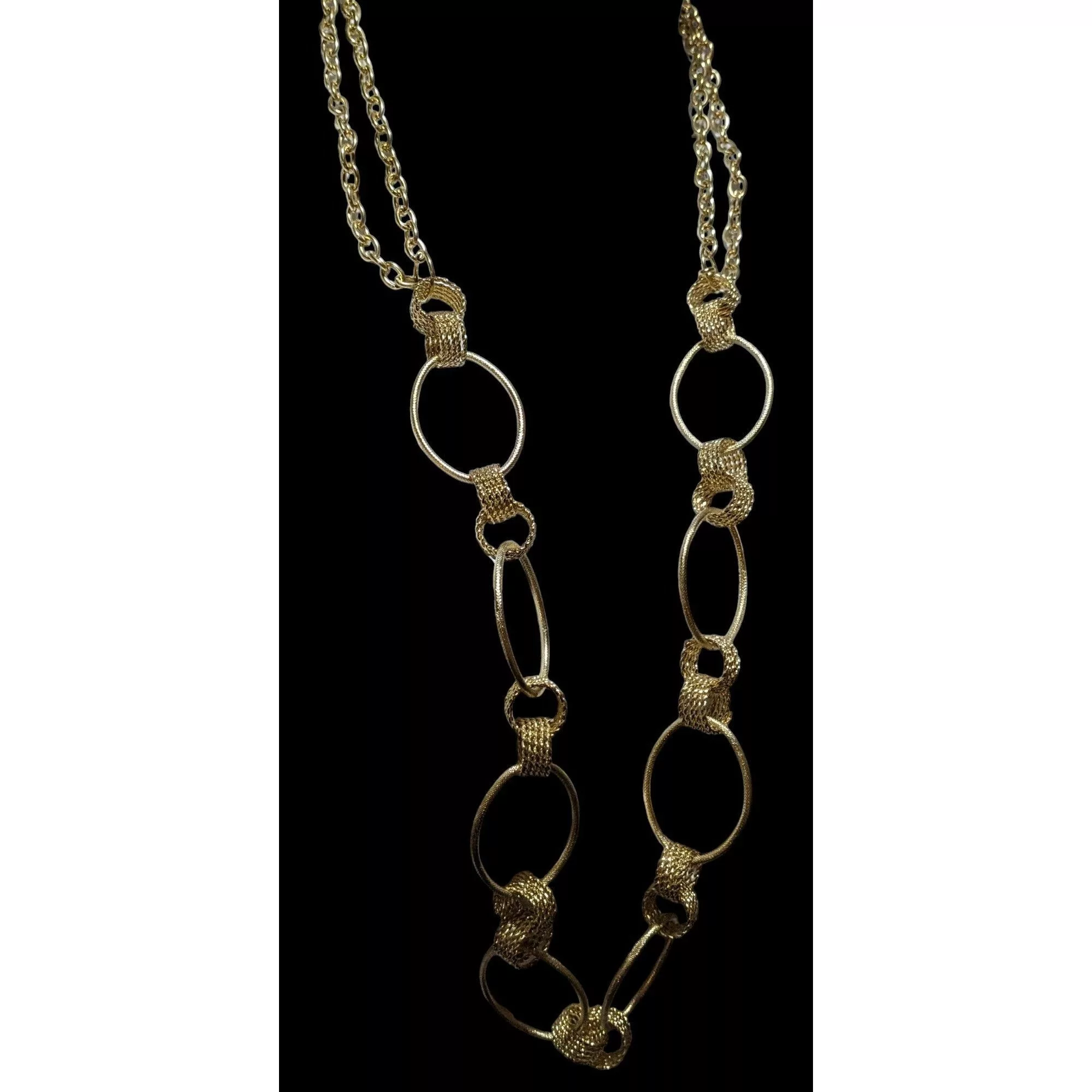 Other Necklaces Other Gold Ring Decorative Chain Link Necklace