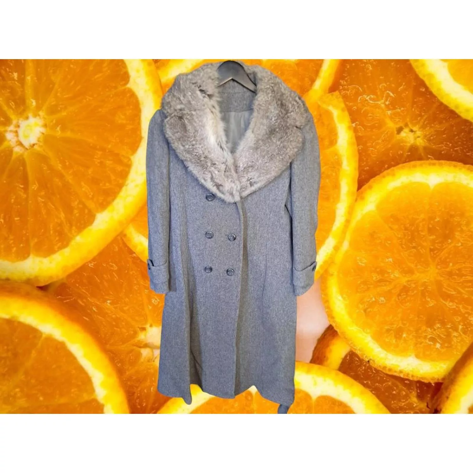 Other Jackets Other Prime Source Long Double Breasted Wool Coat‎ Gray