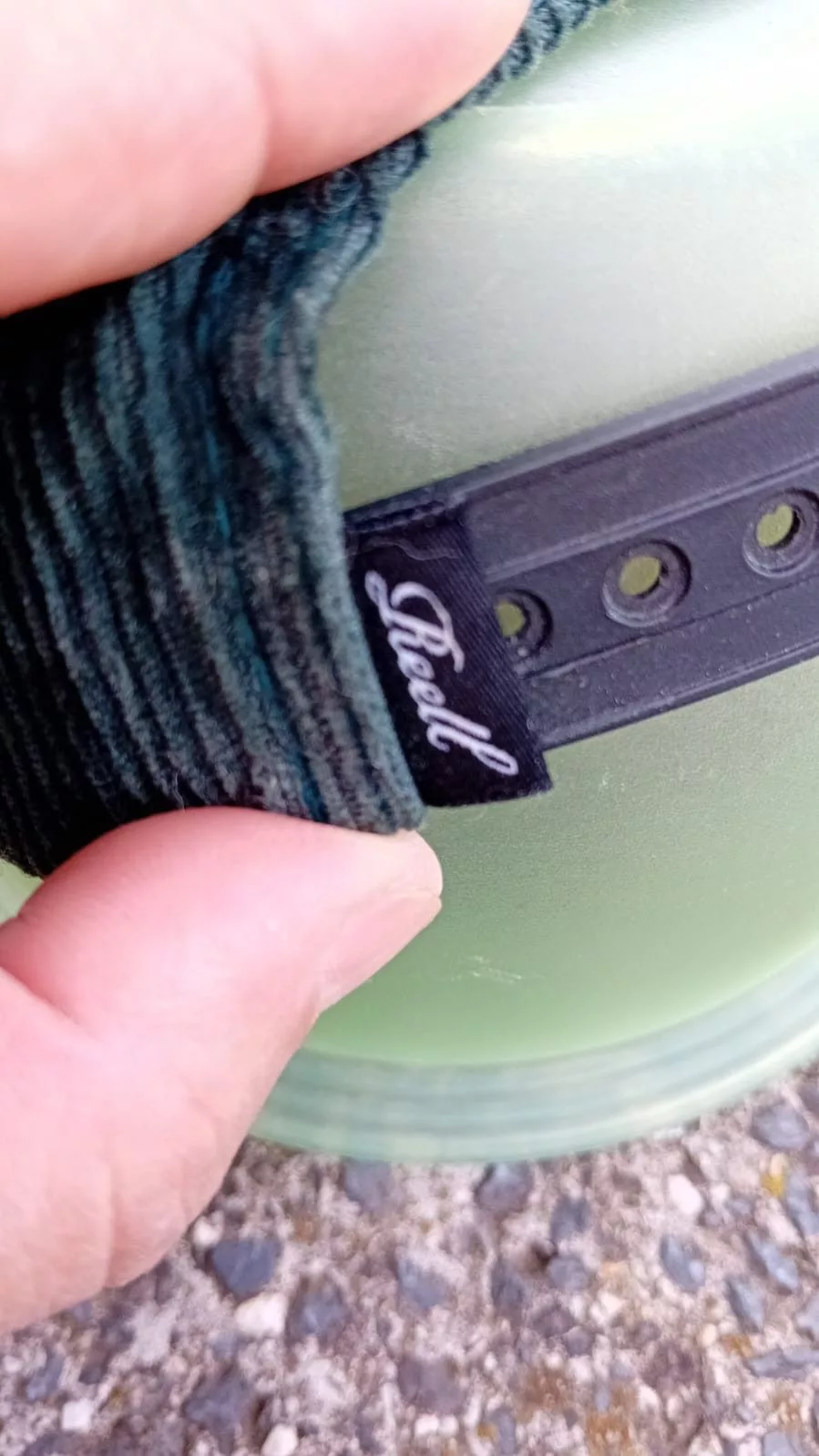 Other Hats Other Reell Single Script Courduroy Hat Dark Green Ribcord cap Streetwear