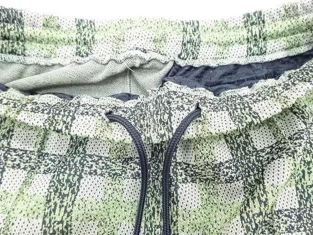 Needles Sweatpants Joggers Needles Sweat Pants Checkered Polyester Logo Green