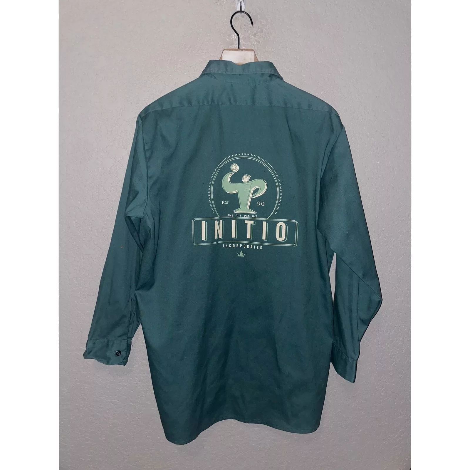 Dickies Shirts Button Ups Dickies Initio Inc Green Long Sleeve Shirt Button Down XL