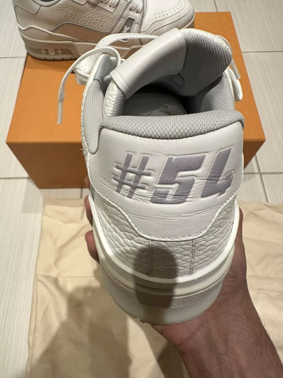 Louis Vuitton Low Top Sneakers Louis Vuitton White & Grey ‘LV Sneaker’