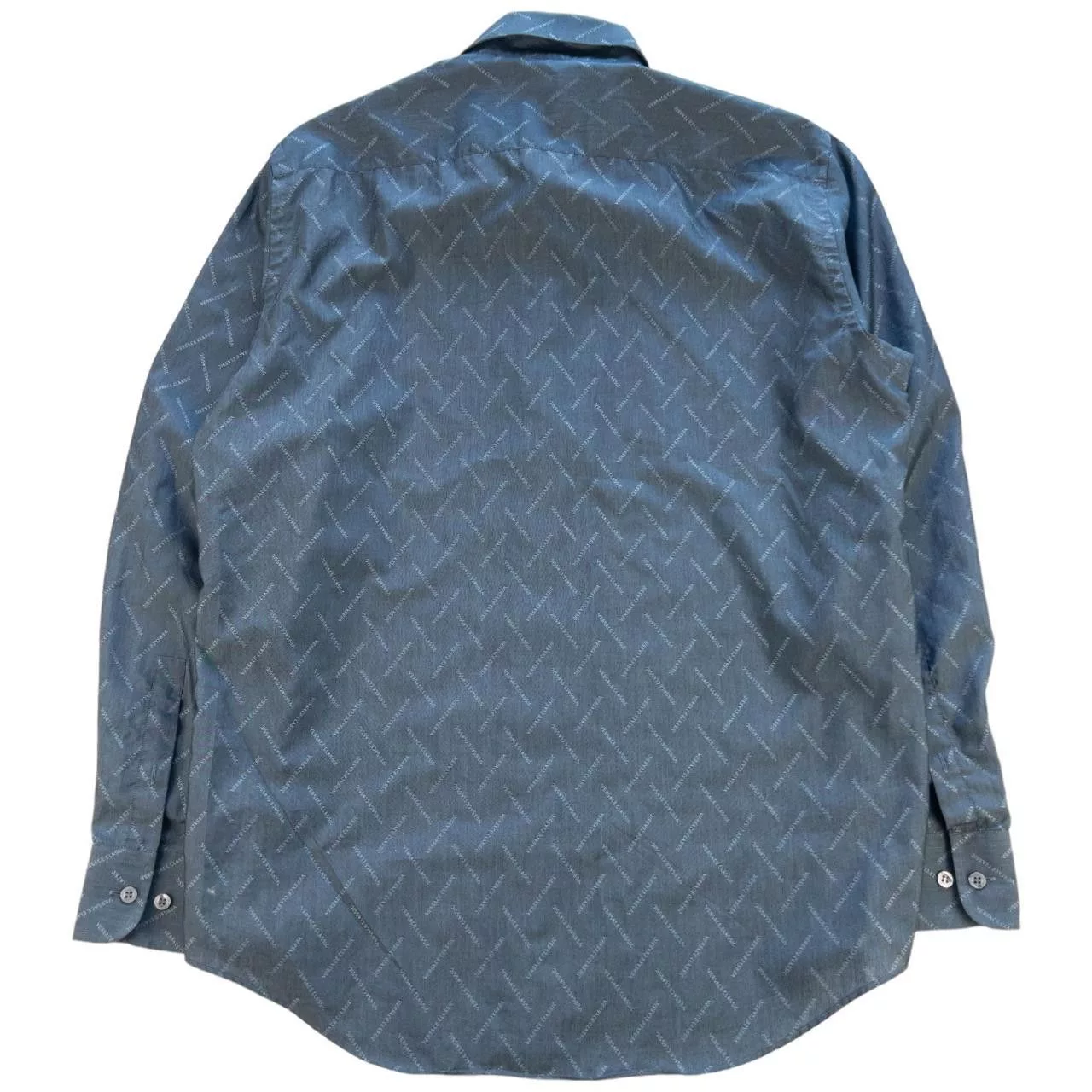 Versace Shirts Button Ups Vintage Versace Monogram Button Up Shirt Size M Gray