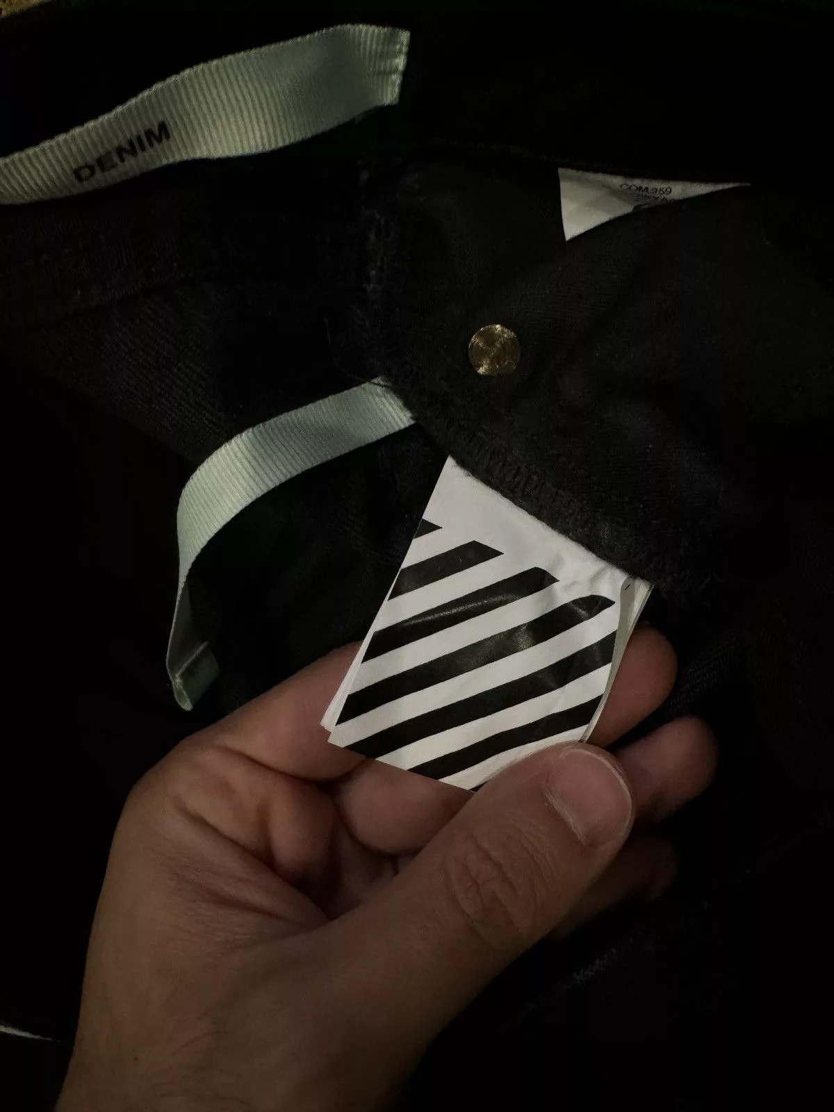 Off-White Jeans Off-White Off White Denim Black