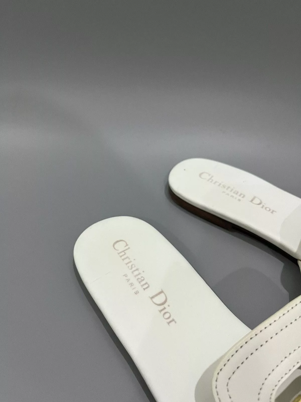 Dior Flats DIOR 30 MONTAIGNE White