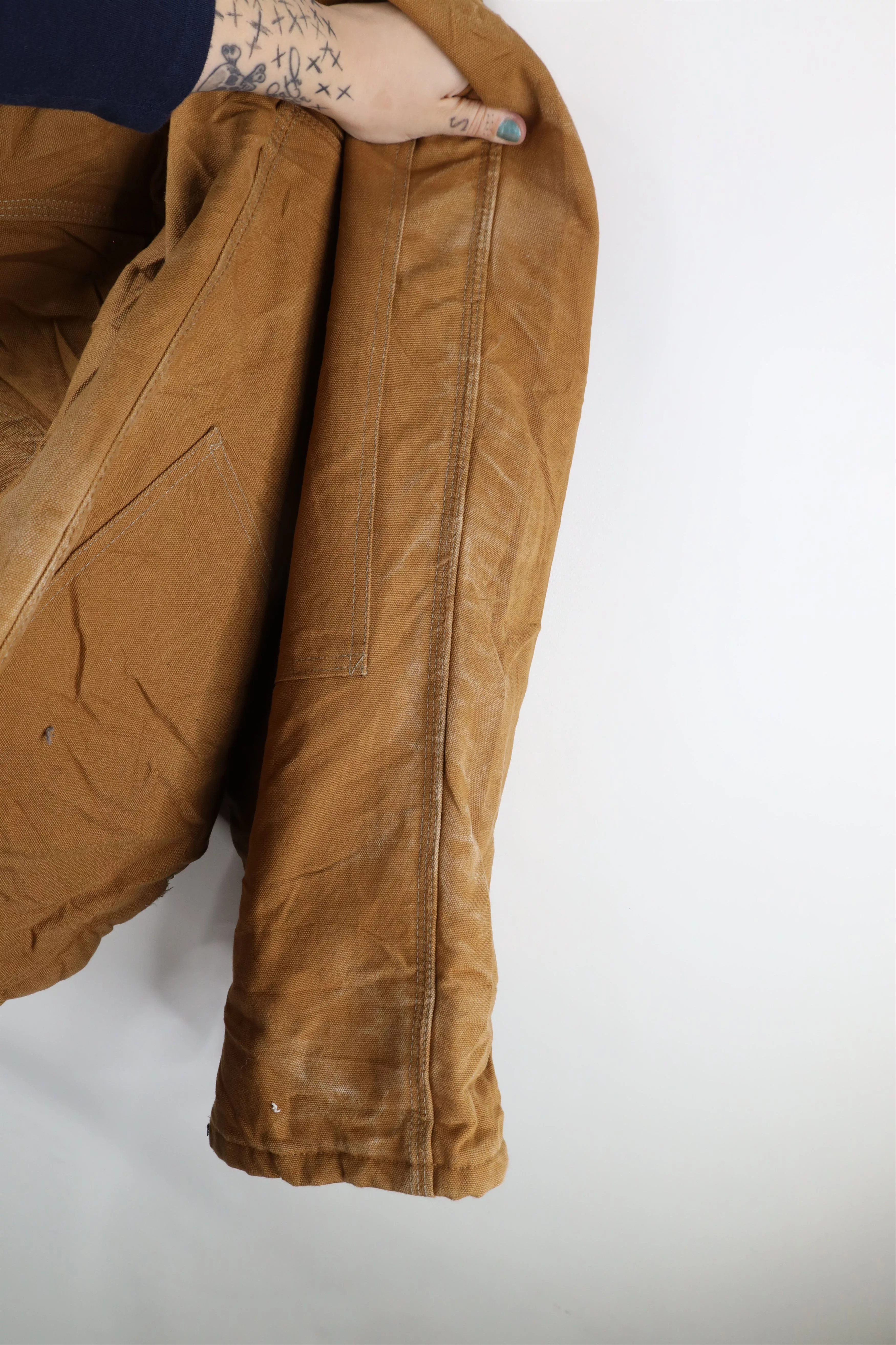 Carhartt Overalls Jumpsuits Carhartt × Vintage Vintage Y2K 2002 Carhartt Wide Leg Double Knee Overalls Brown
