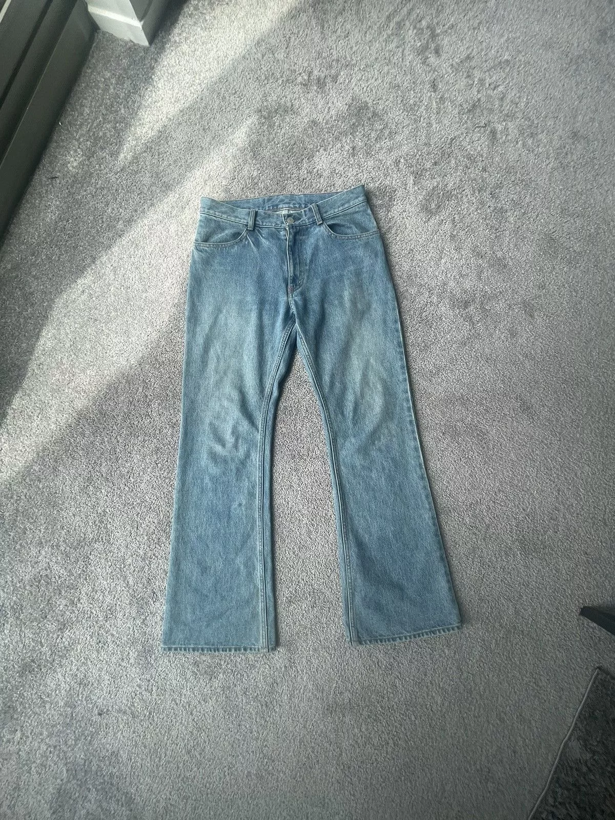 Beams Plus Denim Beams Plus Beams Anti Vintage Flared Jeans Blue