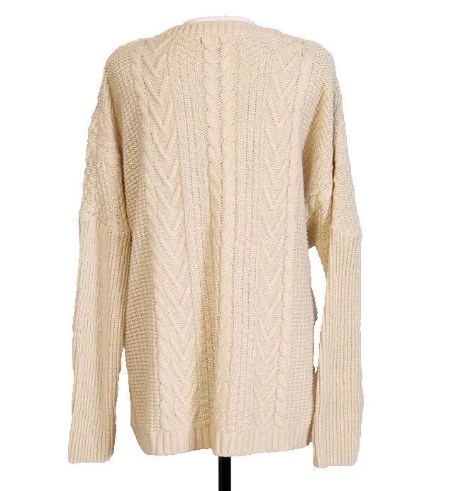 Designer Sweaters Designer JOSEPH A Cream Sweater Size XL White